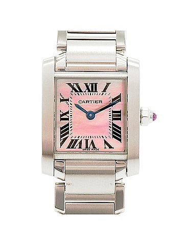 Cartier Cartier Tank Française SM W51028Q3 Pink Dial Women's Watch (view 1)