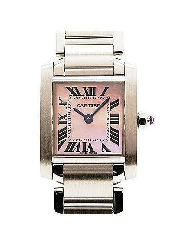 Cartier Cartier Tank Française SM W51028Q3 Pink Dial Women's Watch (view 1)
