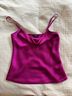 Express 100% Satin Pink Sleeveless Top Size XS - photo 3
