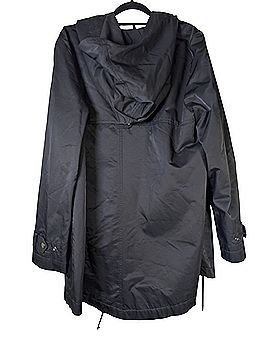 Eileen Fisher Hidden Hood Drawstring Utility  Raincoat (view 2)