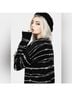 Disturbia Graphic Black White Pullover Sweater Size L - photo 3