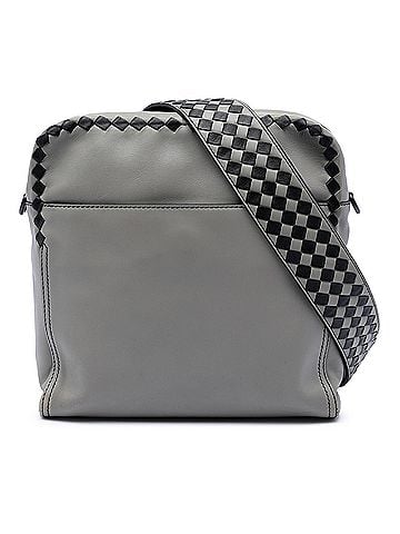 Bottega Veneta Intrecciato Trimmed Nappa Crossbody (view 1)