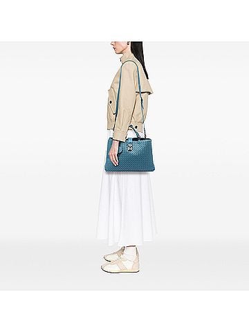 Bottega Veneta Medium Nappa Intrecciato Roma Tote (view 2)