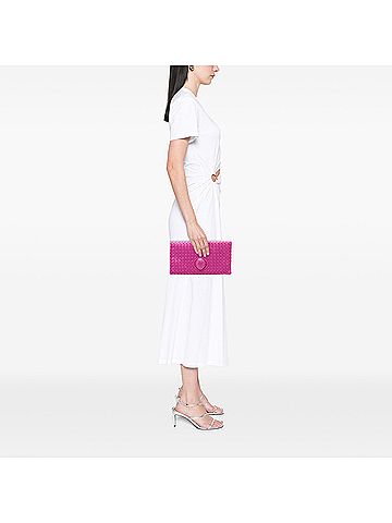 Bottega Veneta Nappa Intrecciato Turn Lock Clutch (view 2)