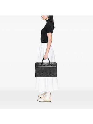 Bottega Veneta Nappa Intrecciato Business Bag (view 2)