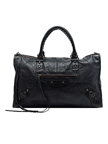 Balenciaga Lambskin Motocross Classic Work Handbag (view 1)