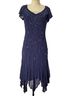 metaphor 100% Polyester Blue Cocktail Dress Size 8 - photo 1