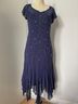 metaphor 100% Polyester Blue Cocktail Dress Size 8 - photo 8