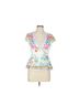Johnny Was Floral Multi Color Short Sleeve Blouse Size L - photo 1