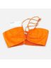Reformation 100% Linen Solid Orange Halter Top Size M - photo 3