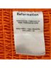 Reformation 100% Linen Solid Orange Halter Top Size M - photo 7