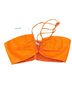 Reformation 100% Linen Solid Orange Halter Top Size M - photo 1