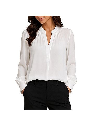 Zadig & Voltaire Tink Draped Satin Blouse  Long Sleeve Blouse (view 1)