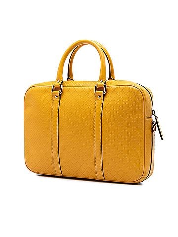 Gucci Medium Diamante Bright Leather Business Bag (view 2)