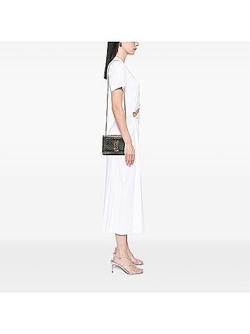 Saint Laurent Small Metallic Chevron Calfskin Monogram Kate Crossbody (view 2)