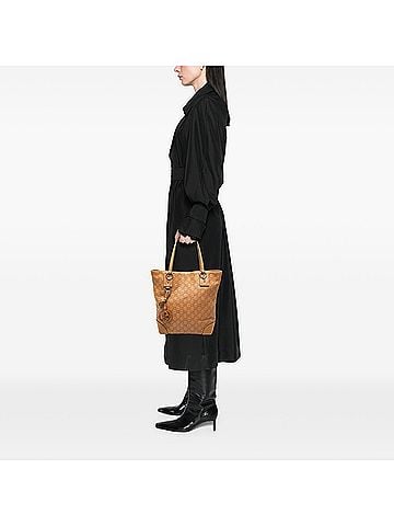 Gucci Medium Guccissima GG Charm Tote (view 2)