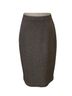 St. John Tweed Brown Ivory Formal Skirt Size 2 - photo 2