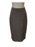 St. John Tweed Brown Ivory Formal Skirt Size 2 - photo 1