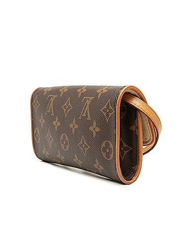 Louis Vuitton Louis Vuitton Monogram Pochette Twin PM Crossbody Mini Shoulder Bag M51854 Brown Leather Women's LOUIS VUITTON (view 2)