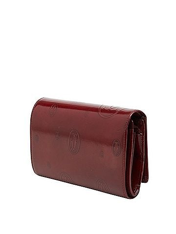 Cartier Cartier Happy Birthday Long Wallet, Wine Red/Bordeaux Patent Leather, Women's. (view 2)