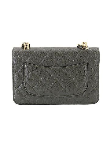 Chanel Chanel Matelassé Chain Wallet, Long Leather, Green, AP3019, Gold Hardware (view 2)