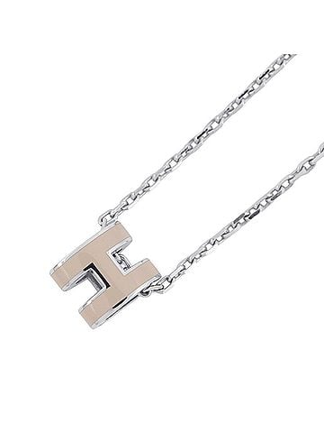 Hermès Hermes Necklace Mini Pop H Marron Glacé HERMES NECKLACE (view 1)
