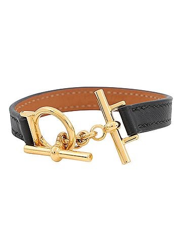 Hermès Hermes Croisière Bracelet, Black Swift Leather, W Stamp, Size T3. (HERMES, Black, Hermes, HERMES BRACELET) (view 1)