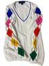 Tommy Hilfiger 100% Cotton Argyle Blue Pullover Sweater Size M - photo 2