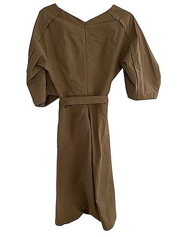 3.1 Phillip Lim Balloon-sleeve Cotton-blend Midi Dress Casual Dress (view 2)
