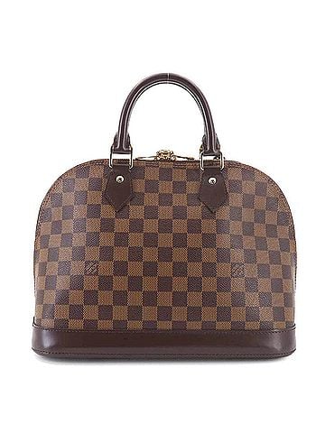 Louis Vuitton Louis Vuitton Alma PM Damier Handbag, Ebene Brown, Gold Hardware, N53151. (view 2)