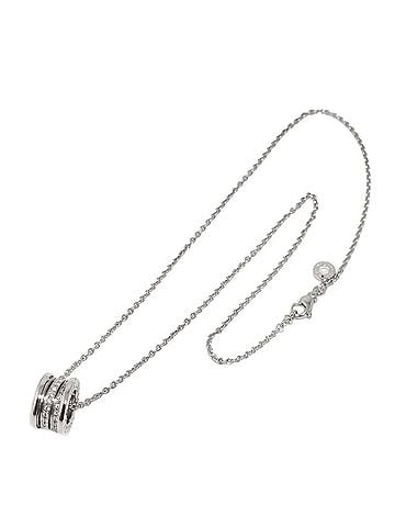 Bvlgari Bvlgari Bulgari B-zero1 Pave Diamond Necklace, 40cm, 18K White Gold (750) (view 2)
