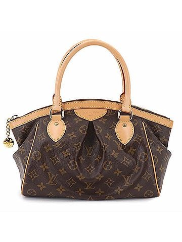 Louis Vuitton Tivoli PM Louis Vuitton Monogram Handbag Brown M40143 Gold Hardware (view 1)
