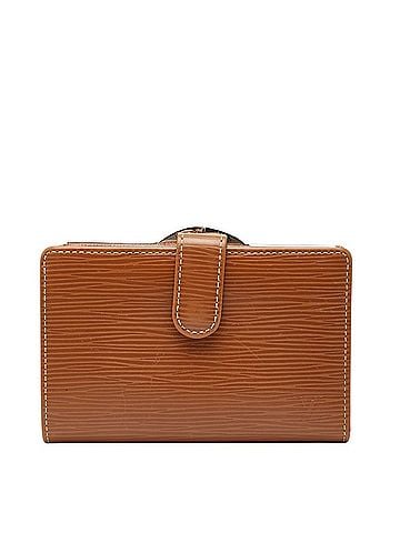 Louis Vuitton Louis Vuitton Epi Viennois Bi-fold Wallet M63271 Kenya Brown Leather Women's LOUIS VUITTON (view 1)