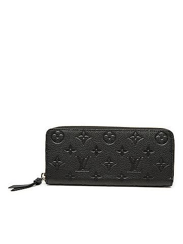 Louis Vuitton Louis Vuitton Monogram Empreinte Portefeuille Clemence Round Zip Long Wallet M60171 Noir Black Leather Women's LOUIS VUITTON (view 1)
