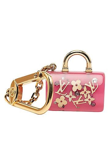 Louis Vuitton Louis Vuitton Speedy Inclusion handbag motif keychain charm M65024 Gold Pink Plated Plastic Women's LOUIS VUITTON (view 1)