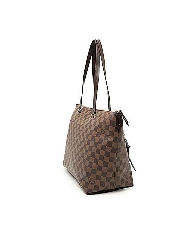 Louis Vuitton Louis Vuitton Damier Iena MM Tote Bag Shoulder N41013 Brown Leather Women's LOUIS VUITTON (view 2)