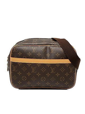 Louis Vuitton Louis Vuitton Monogram Reporter PM Crossbody Shoulder Bag M45254 Brown Leather Women's LOUIS VUITTON (view 1)
