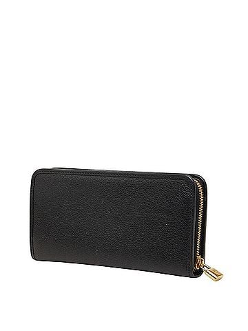 Loewe Loewe Anagram Long Wallet, Black Leather, Women's (view 2)