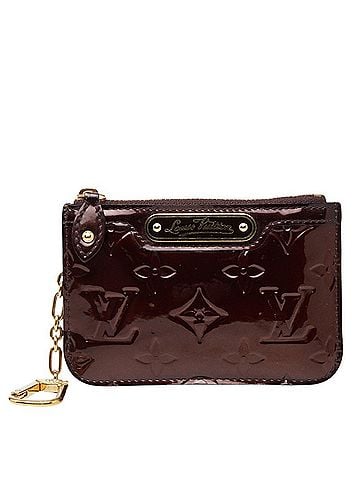 Louis Vuitton Louis Vuitton Monogram Vernis Pochette Clé NM Wallet/Coin Purse M93557 Amarante Purple Patent Leather Women's LOUIS VUITTON (view 1)