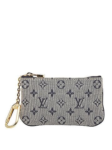 Louis Vuitton Louis Vuitton Monogram Mini Pochette Clé Wallet/Coin Purse M92236 Blue Navy Canvas Leather Women's LOUIS VUITTON (view 1)