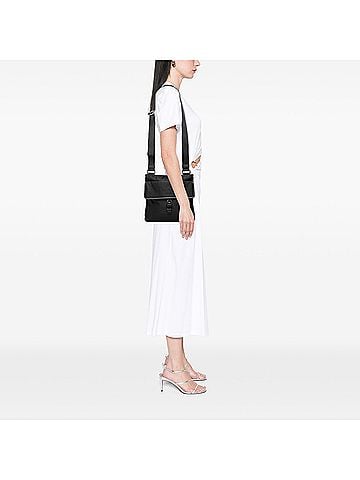 Prada Saffiano Trimmed Tessuto Zip Top Crossbody (view 2)