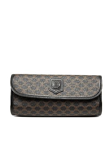Céline Macadam Coated Canvas Clutch (view 1)
