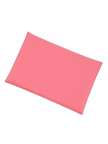 Hermès Hermes Calvi Duo Rose Azalee Epsom Wallet (B stamp) - Coin Purse, Card Case/Business Holder. (view 1)