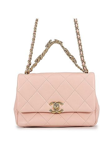 Chanel Chanel Chain Shoulder Bag Matelassé 20 Coco Mark Rhinestone Lambskin AS4595 Handbag Women's CHANEL (view 1)
