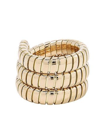 Bvlgari BVLGARI Tubogas Ring, 18K Yellow Gold, Size Approx. (view 2)