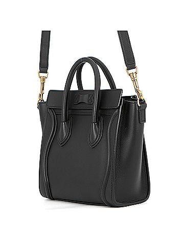 Céline Celine Luggage Nano Shopper 189243 Handbag CELINE 2-way Shoulder Bag Black Women's (view 2)