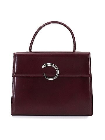 Cartier Cartier Panthère Handbag, Leather, Bordeaux, Silver Hardware (view 1)