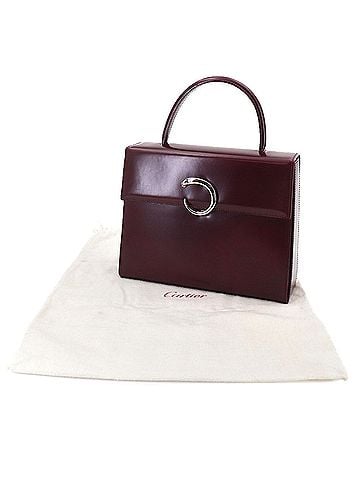 Cartier Cartier Panthère Handbag, Leather, Bordeaux, Silver Hardware (view 2)
