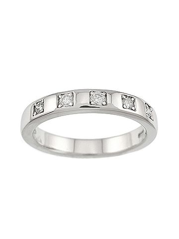 Bvlgari Bulgari BVLGARI Marry Me 1 Ring, 5 Diamonds, Platinum Ring (view 2)