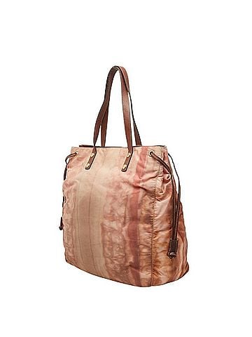 Prada Prada Triangle Logo Plate Tote Bag KPB151 Brown Nylon Women's PRADA (view 2)